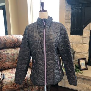 Tek Gear WarmTek Gray Puffer Jacket Coat Large